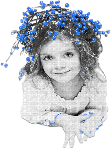 soave children girl branch winter christmas - PNG gratuit