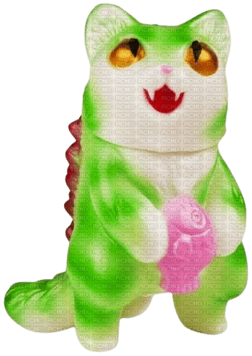 green kaiju kitten - png grátis