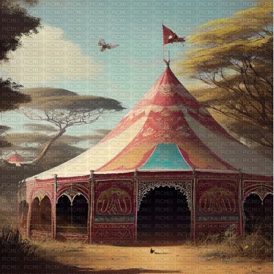 Circus Tent in Africa - bezmaksas png