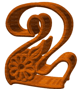 lettre - chiffres 2 - Darmowy animowany GIF