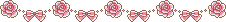 pastel pink rose bow cute pixel art - Free animated GIF
