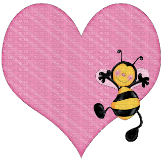 Kaz_Creations Cute Cartoon Love Bees Bee Wasp - фрее пнг