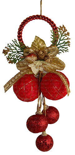Noël.Christmas.Boules.Red.Balls.Victoriabea - kostenlos png