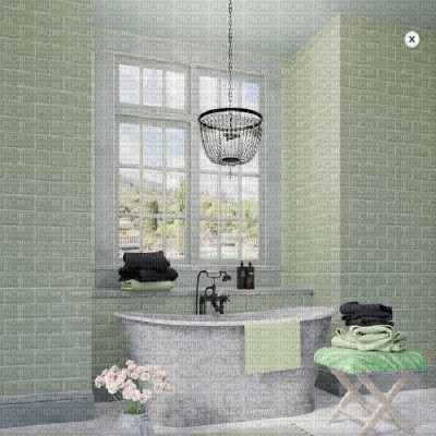 Green Bathroom Background - png ฟรี