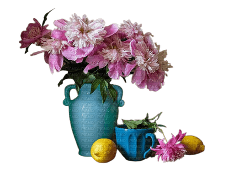Pot de fleurs et bol - PNG gratuit