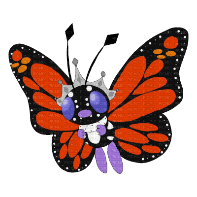 Monarch Butterfree - bezmaksas png