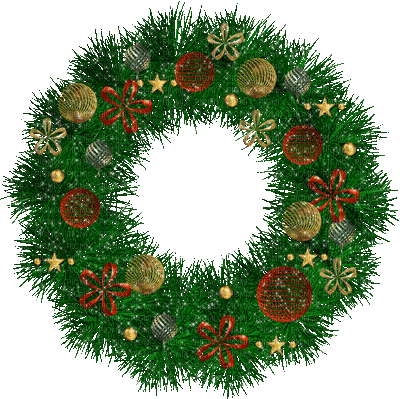 christmas wreath bp - Gratis animeret GIF