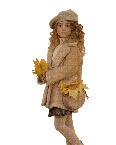 autumn fall girl child bebe fille - zdarma png