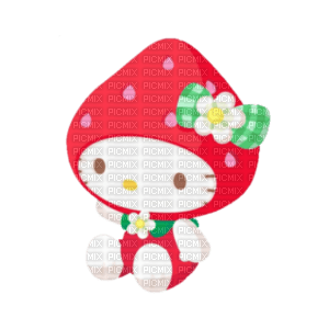 Hello Kitty strawberry - PNG gratuit