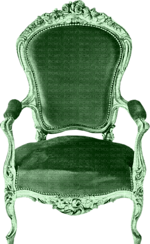stuhl chair grün green - PNG gratuit