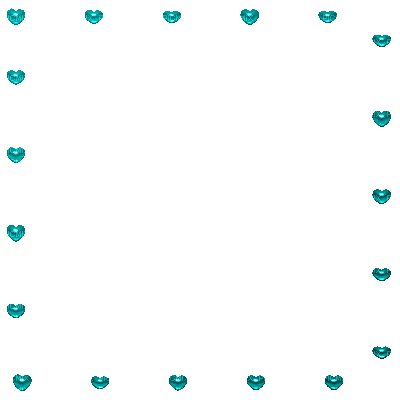 Frame, Frames, Heart, Hearts, Deco, Aqua, Gif - Jitter.Bug.Girl - GIF animasi gratis