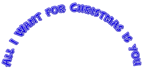 All I Want For Christmas Is You.Text.Blue - бесплатно png