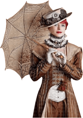 woman with umbrella bp - 無料png