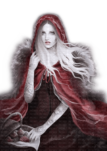 Rena red Gothic Woman Girl Mädchen - Free PNG