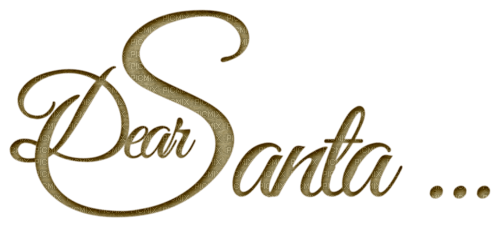 Dear Santa.Text.Deco.Victoriabea - PNG gratuit