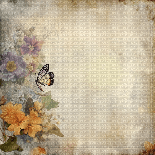 CC VINTAGE OLD GRUNGE BUTTERFLY TAN - Free PNG