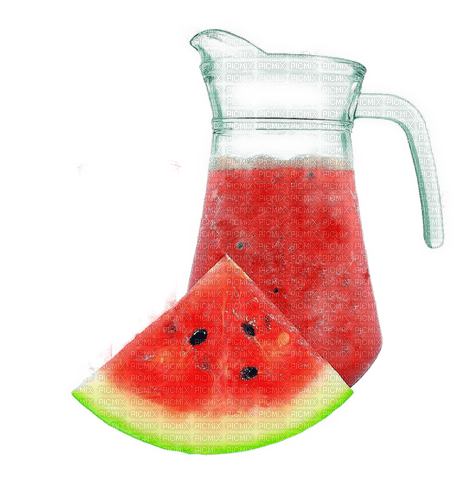 Watermelon.Sandía.Pastèque.Red.Victoriabea - Free PNG