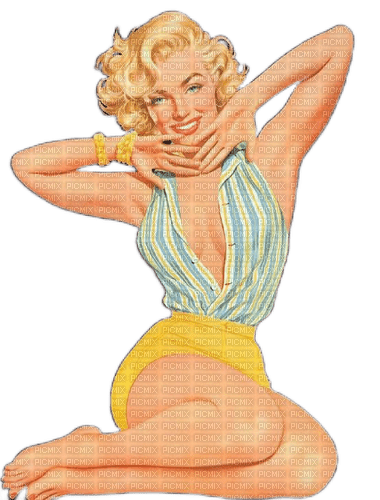 Marylin pin up - PNG gratuit