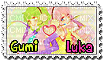 Gumi and Luka Stamp - nemokama png