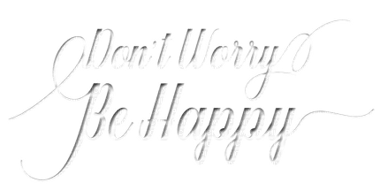 don't worry be happy text - безплатен png