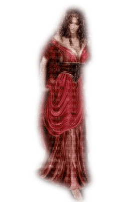 tube robe rouge - png gratuito