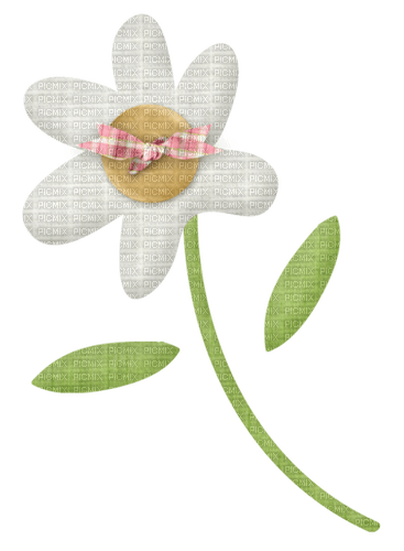 Fleur Blanc Vert Beige :) - gratis png