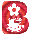 Gif lettre Hello Kitty -B- - Ücretsiz animasyonlu GIF