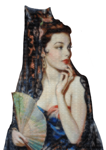 Vintage Woman Painting