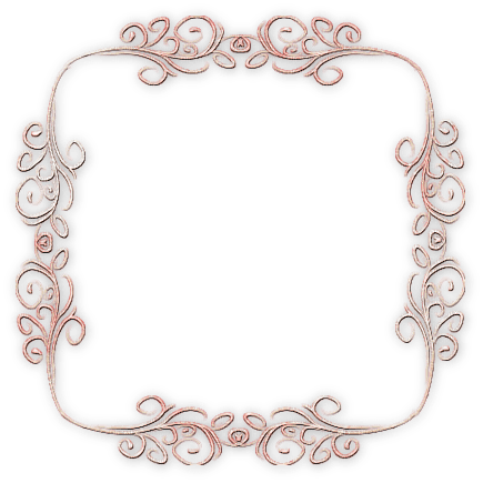 soave frame vintage art deco pink - 無料png