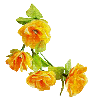 soave deco animated branch flowers spring - GIF animate gratis