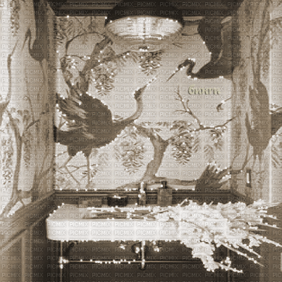 Y.A.M._Japan Interior background Sepia - Bezmaksas animēts GIF
