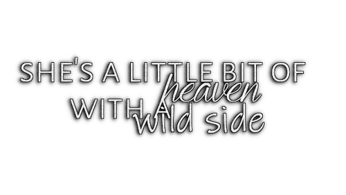 she's a little bit of heaven with a wild side - png gratis