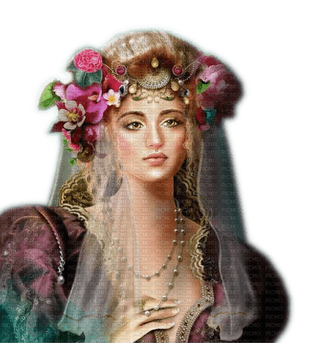 Rena Flower Woman Frau Princess Prinzessin - png gratis