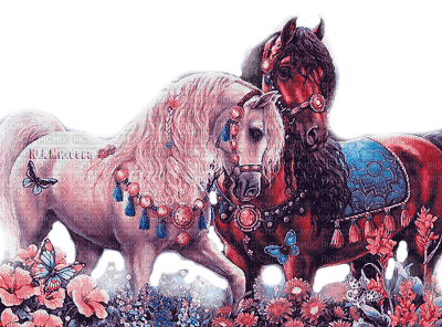 Y.A.M._Fantasy animals horses - png gratuito