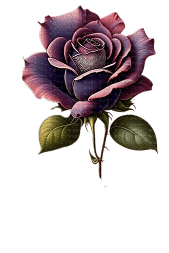 rose mauve - zdarma png