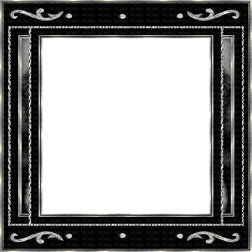kikkapink black vintage animated frame - Free animated GIF