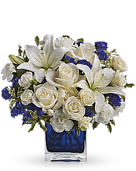 vase-flowers-blue - бесплатно png