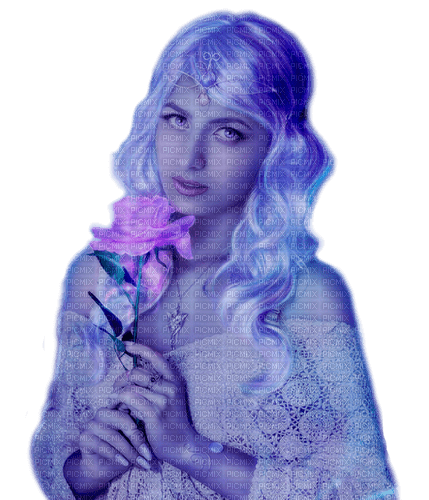 fantasy woman purple by nataliplus - gratis png