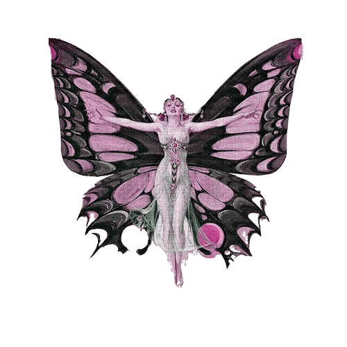dolceluna woman vintage art deco fantasy fairy - PNG gratuit