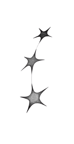 strange connected stars black drawing - 免费PNG