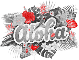 soave text summer  deco flowers tropical aloha - zdarma png
