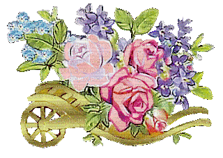 MMarcia gif  glitter flores carro flowers - GIF animé gratuit