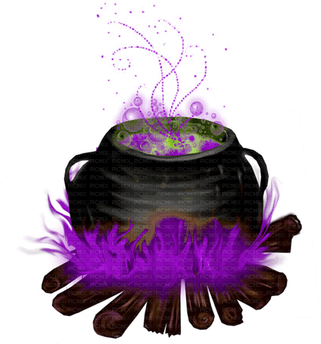 Cauldron.Black.Purple.Green - png gratis