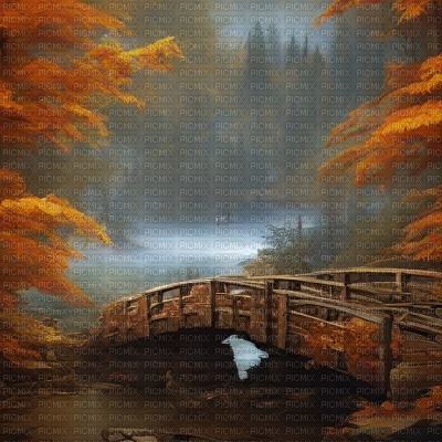 Autumn Bridge - безплатен png