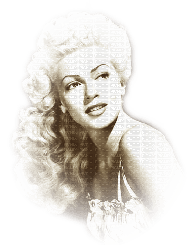 Lana Turner sepia - besplatni png