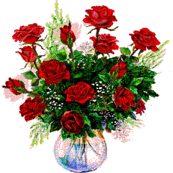 roses rouges - GIF animé gratuit