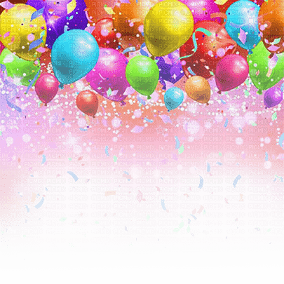 soave background  birthday balloon rainbow - besplatni png