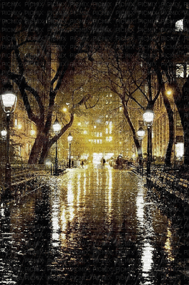 Paysage.Rain.Pluie.Victoriabea - Free animated GIF
