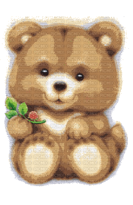 teddy bear sweet brown toy mignon gif anime animated animation tube fun - Free animated GIF