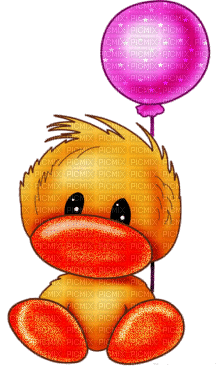 duck chick poussin küken bird yellow fun easter cartoon animal animals  tube gif anime animated animation - 免费动画 GIF